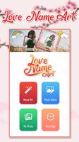 Love Name Art Focus Filter plakat