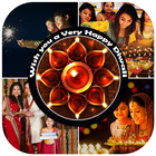 Diwali Family Photo Collage icône