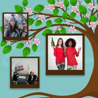 Tree Photo Frame Affiche