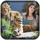 Wild Animal Photo Frames أيقونة