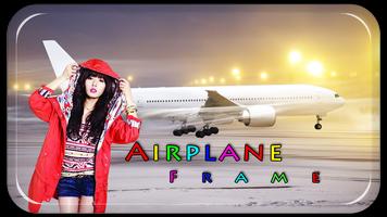 Airplane Photo Frame Affiche