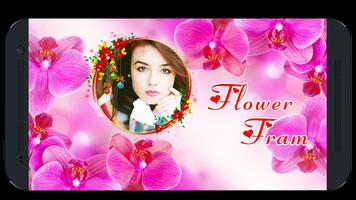 Flower Photo Frame Affiche