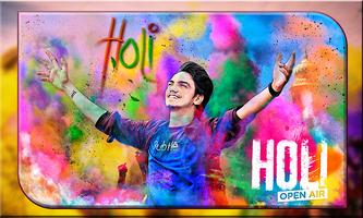 Holi (Dhuleti)  Photo Frame With Video Status poster