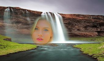 Waterfall Photo Frame Affiche