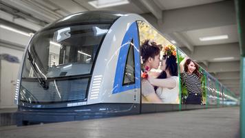 برنامه‌نما Metro Train Photo Frame عکس از صفحه