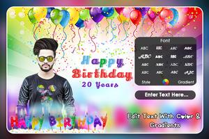 Birthday Photo Frame - Editor, پوسٹر