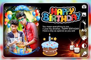 Birthday Photo Frame - Editor, تصوير الشاشة 3