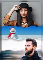 Snowman Photo Frames ポスター