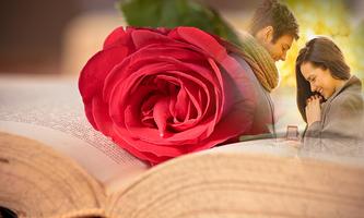 Romantic Book Photo Frame imagem de tela 1