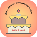 3D Name On Anniversary Cake APK
