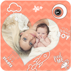 Baby pics & collage أيقونة