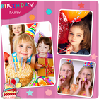 Happy Birthday Collage Frames icône