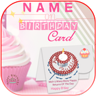 Name On Birthday Card-icoon