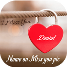 Name On miss you Pics icon