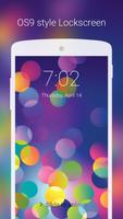 Bubble Lock Screen OS9 Phone 6 الملصق