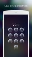 Bubble Lock Screen OS9 Phone 6 screenshot 1