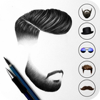 Man Hair Style ,Mustache - Man Photo Editor icône