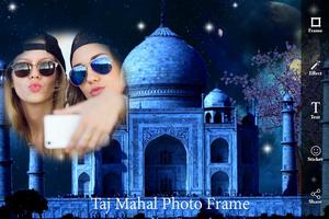 Taj Mahal Photo Frame : Seven Wonder Frame Editor plakat