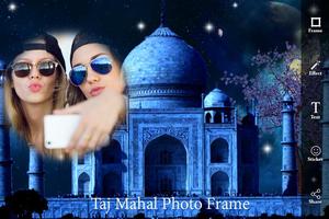 Taj Mahal Photo Frame : Seven Wonder Frame Editor Affiche