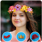 Flower Crown Photo Editor أيقونة