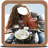 Girl Biker Photo Maker