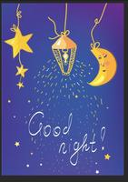 Good Night Greeting Cards Plakat