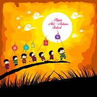 Mid Autumn Festival Greeting Cards Affiche