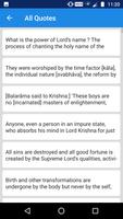 Srimad Bhagavad Quotes تصوير الشاشة 1