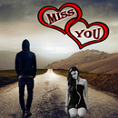 Miss You Photo Frame : Cut Paste Editor APK