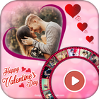 14th Feb. Happy Valentine Day Video Music Maker-icoon