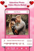14th Feb. Happy Valentine Day Video Music Maker capture d'écran 2