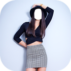 Girl Short Dress Photo Montage icône