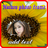 Natural portrait photo frame icône