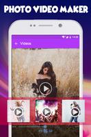 Photo Video Maker avec musique audio Affiche