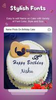 برنامه‌نما Name on Birthday Cake عکس از صفحه