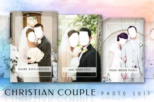 Christian Couple Photo Suit Affiche