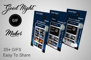 Good Night GIF Maker Affiche