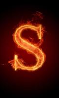 3D Letter Fire Live Wallpaper Affiche