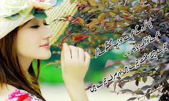 Urdu Poetry on Photo(Editor) Affiche