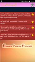 Phrases d'amour Francais imagem de tela 3