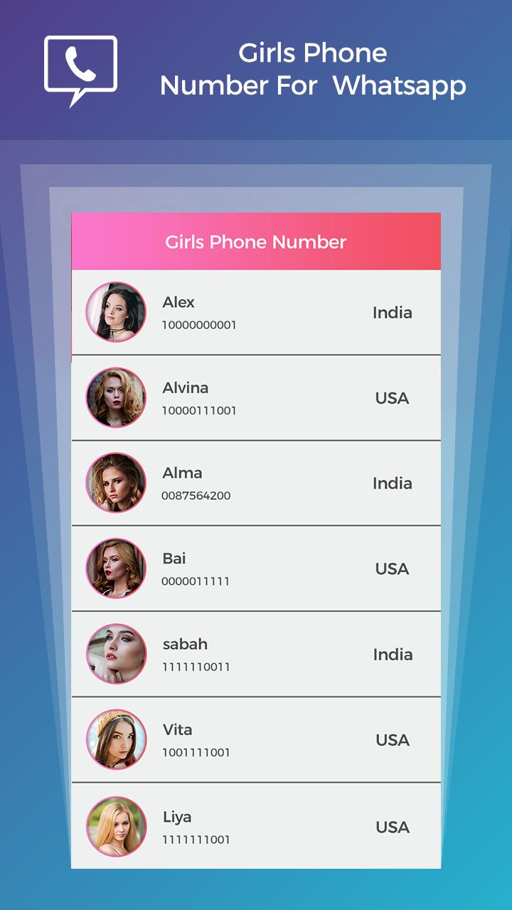 Лучшие Girls Phone Number Альтернативы для Android.
