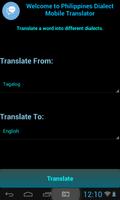 Philippines Dialect Translator تصوير الشاشة 1