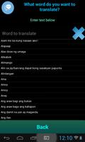 Philippines Dialect Translator تصوير الشاشة 2