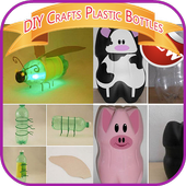 DIY crafts plastic bottles icon