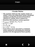 Fórmulas Circulares de Movimento de Física imagem de tela 1