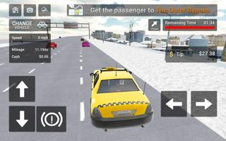 City Taxi Cab Driving capture d'écran 2