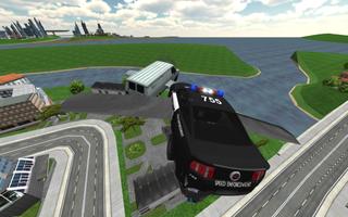 Flying Police Car Chase Affiche