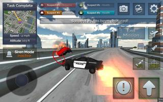 Flying Police Car Chase Screenshot 3