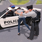 مطاردة الشرطة سائق سيارة شرطي أيقونة