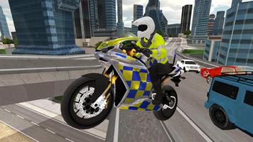Police Motorbike Simulator 3D Plakat